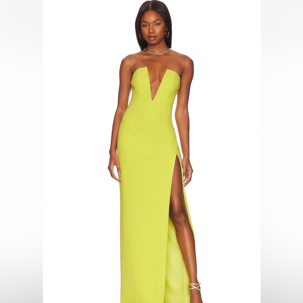 Katie May Infatuation Gown in Chartreuse Size 6